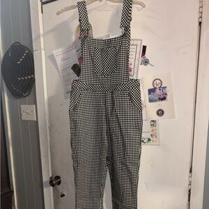 Dance & Marvel Monochrome Checkered Jumpsuit